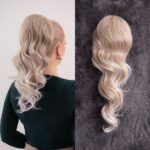 Platinum Plava Ombre │Opuštena kovrča │50cm │Rep na mrežicu