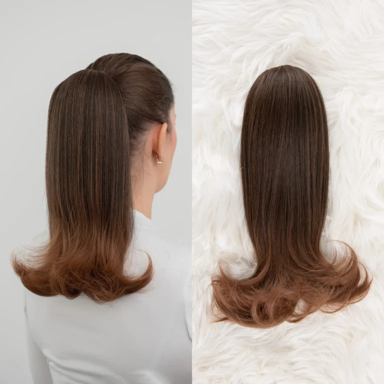 Smeđa Ombre │ Ariana │ 40cm │ Rep na mrežicu
