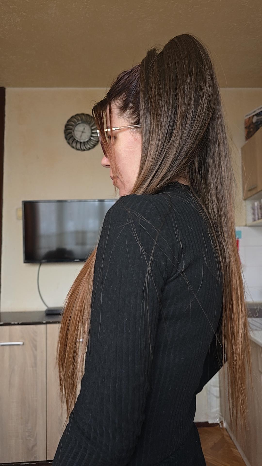 Smeđa Ombre │Ravna │75cm │Rep na mrežicu photo review