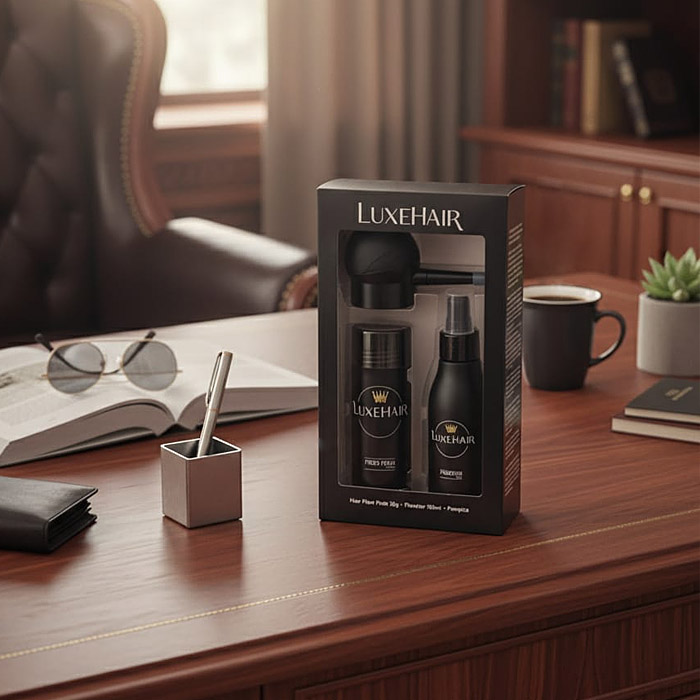 LuxeHair Fiber Hair Filler i fiksator u spreju